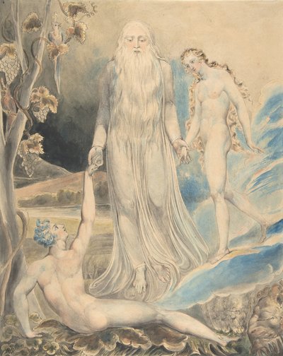 Angel of the Divine Presence Bringing Eve to Adam by William Blake